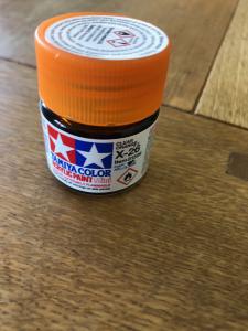 Tamiya X 26 orange paint