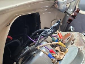 Picture 4  - clock feed wire taped off